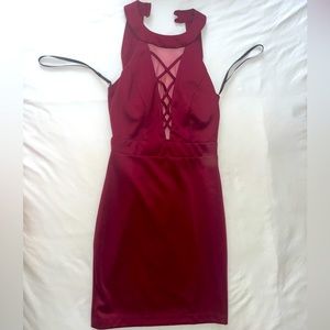 Maroon tight dress